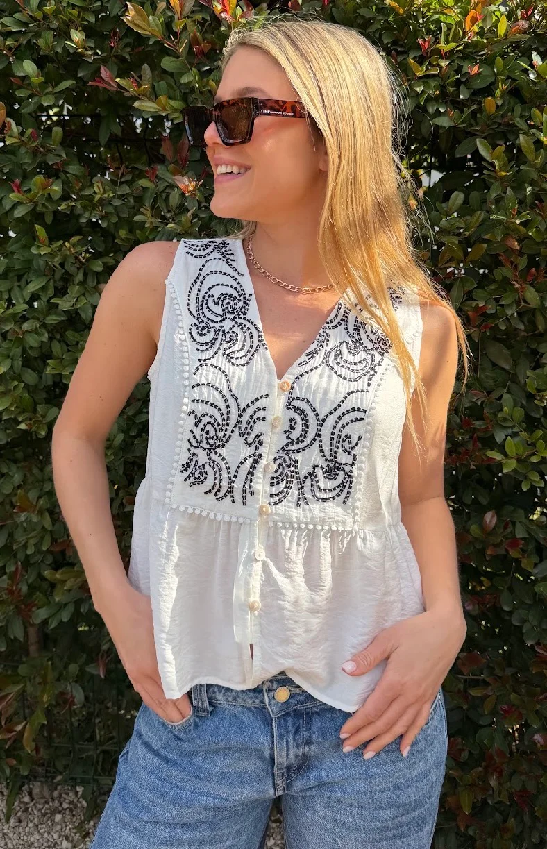 Blusa SUCRE Bordada GUV56