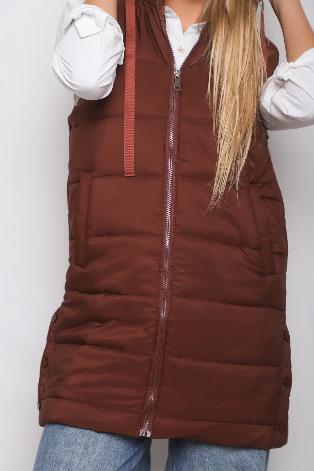 Chaleco Largo Botones ALPES GU98507