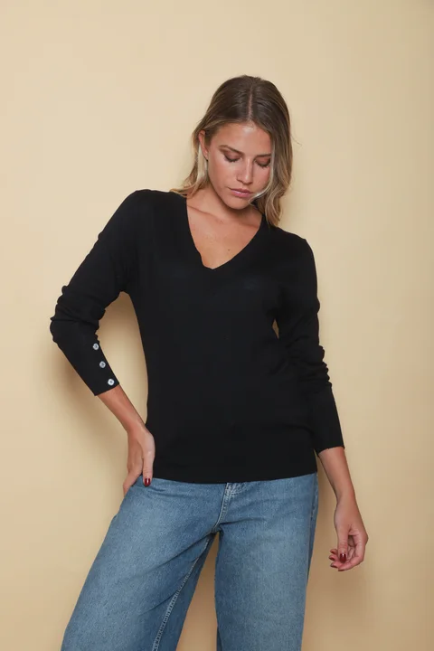 Sweater GUINEA HILO Escote V Media Estacion GUL684