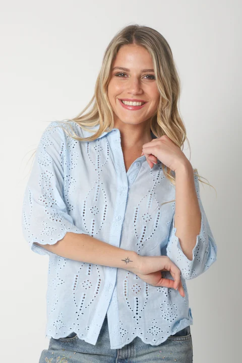 Camisa CARNAVAL Broderie Manga 3/4 GUK4009