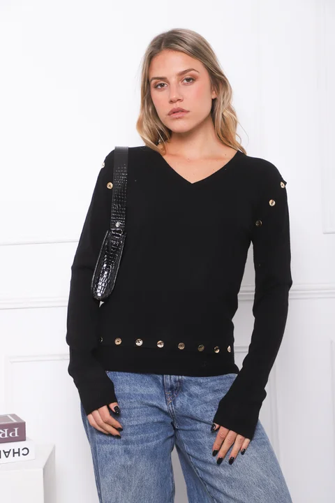 Sweater BURI Bremer Con Botones GU825
