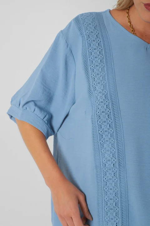 Blusa Amplia VASY Guardas Guipiur GU0330