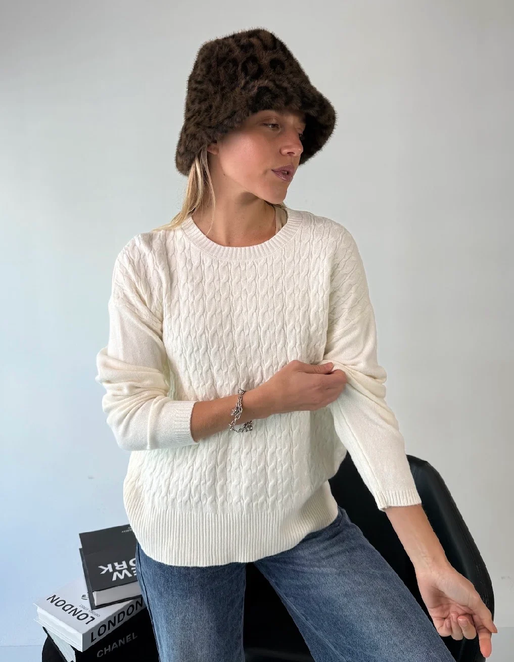 Maxi Sweater MADELEINE Bremer Trenzado GUL819