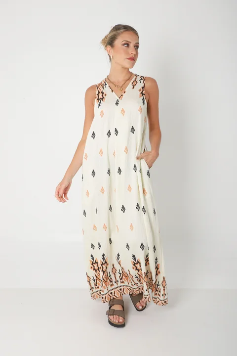 Vestido Mandarin PRETTY c/ Bolsillos GU252