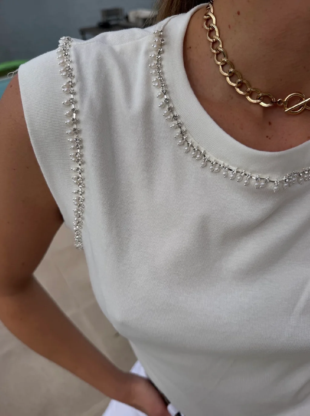 Musculosa KATE Bordada  GU278772