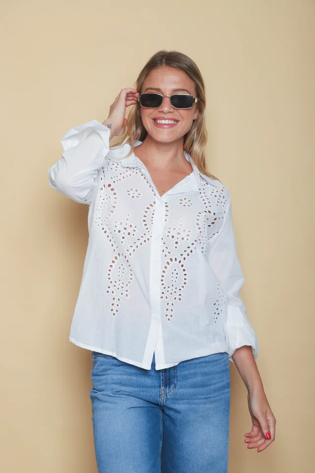Camisa Clarice Broderie GUK4110