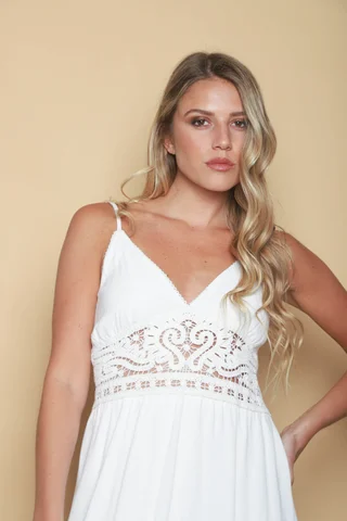 Vestido GALTIER Lino c/crochet GU0552 - Vista 6