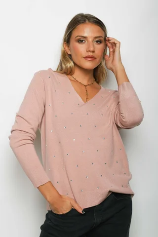 Sweater SENA Bremer c/ Strass GU615 - Vista 5