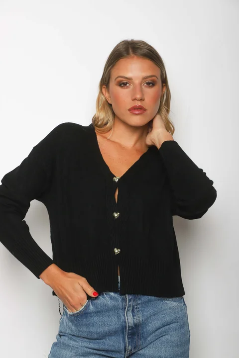 Saco Bremer MAVERICK con Botones Corazon Strass GUL621