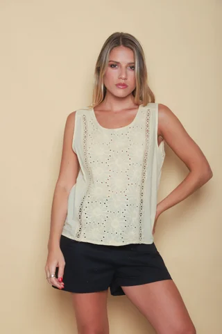 Blusa VALLEY Broderie GUK70208 - Vista 3