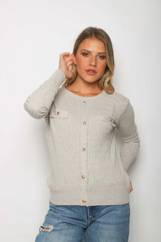 Sweater Saco MONTECARLO Bremer con Botones GU37123 - Vista 3