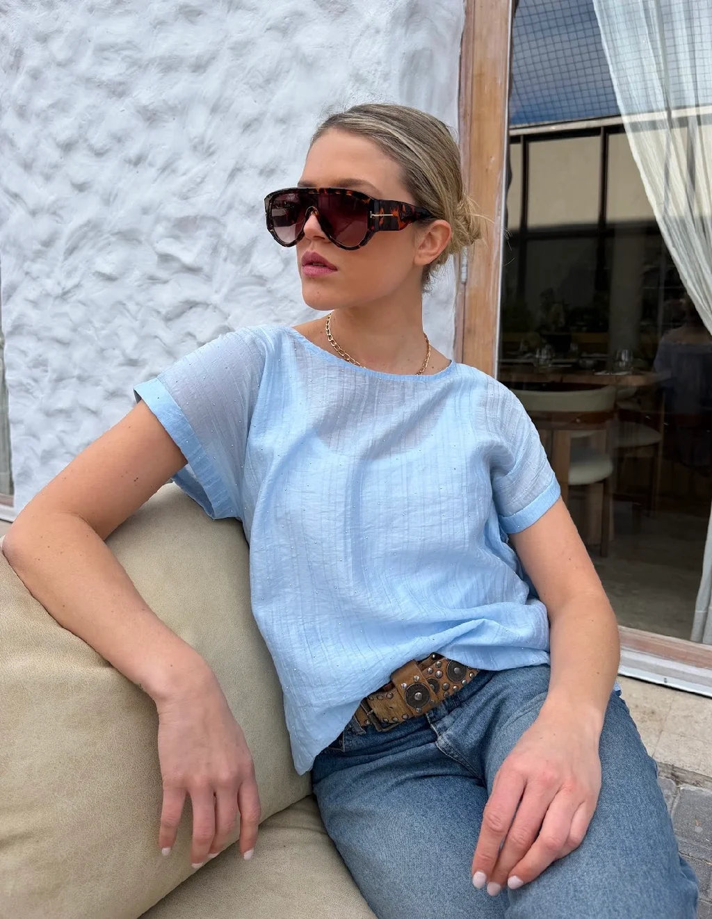 Remera ALICE Premium Bambula con Strass GU6222