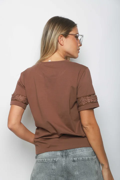 Remera RAVI c/Bolsillos puntilla GUJ5232