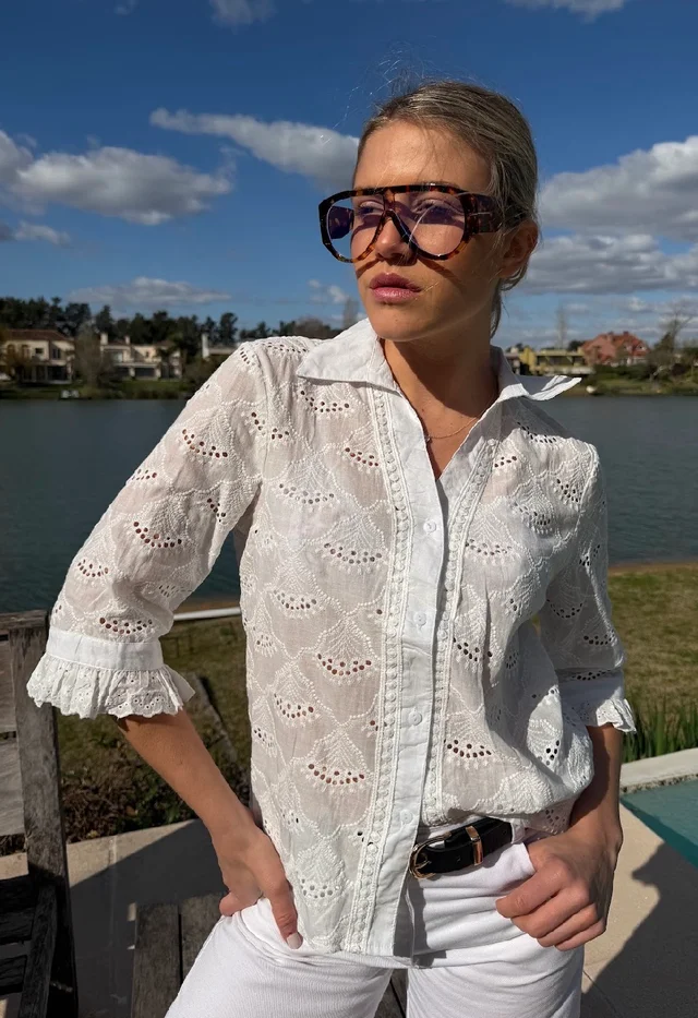 Camisa BLOW Broderie Manga 3/4 GU70157