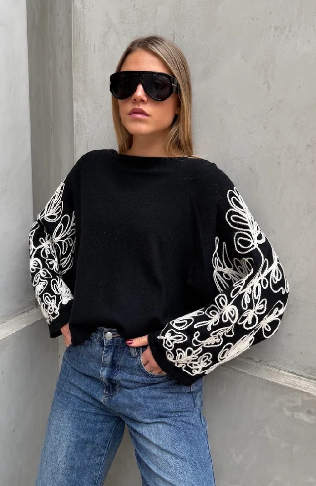 Sweater CLOUD Bordado GU847