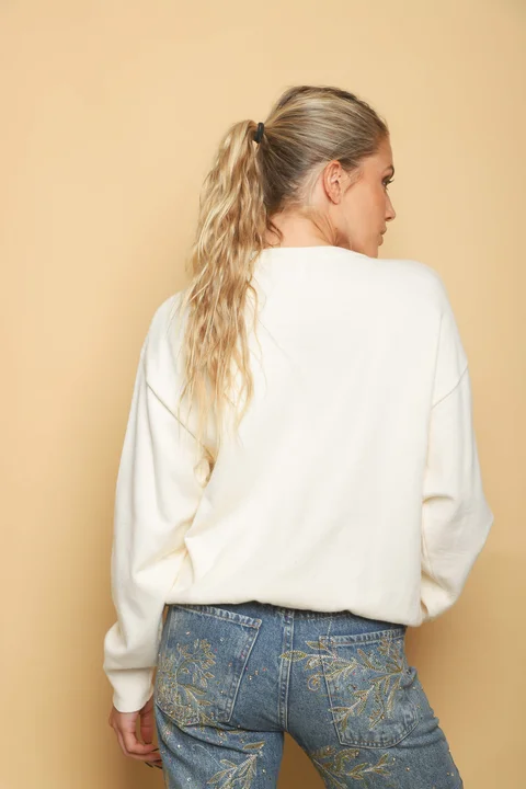 Sweater ZACHER c/ Apliques GU250560