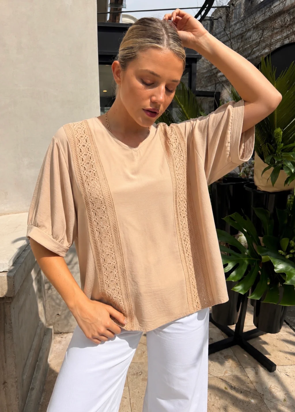 Blusa Amplia VASY Guardas Guipiur GU0330