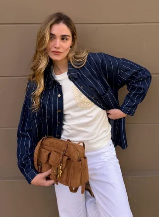 Camisaco VANITY Denim Rayado GU 70273 - Vista 2