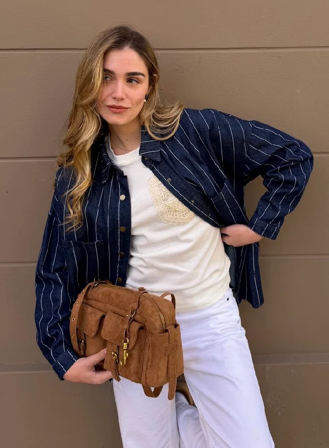 Camisaco VANITY Denim Rayado GU 70273