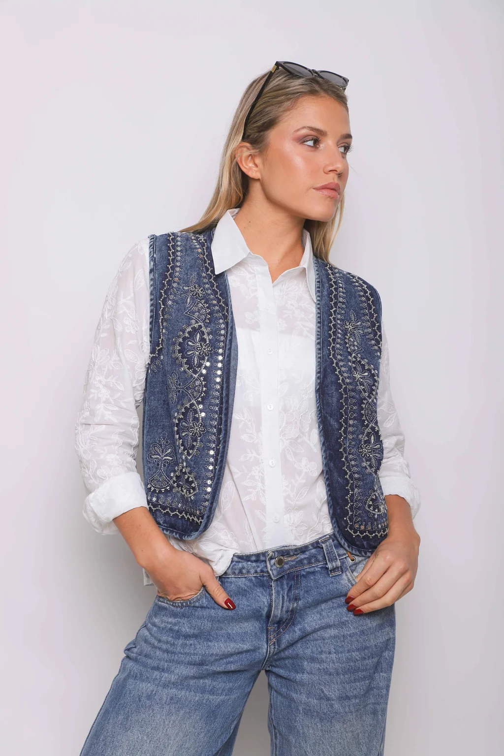 Chaleco BRESSEL Jean Bordado GU70262