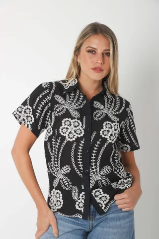 Camisa PORTER Bordada GU5168 - Vista 1