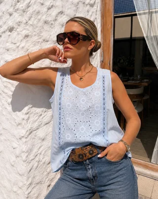 Blusa VALLEY Broderie GUK70208 - Vista 6
