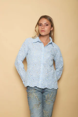 Camisa Ballys Bordada GU70011 - Vista 6