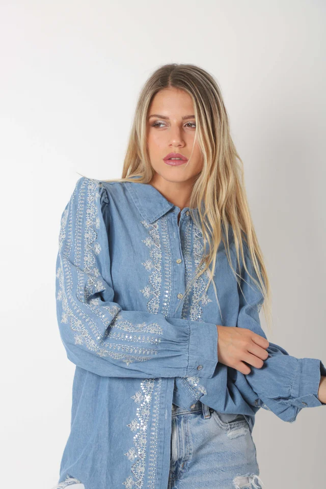  Camisa GRETEL de Jean Bordada GU0556