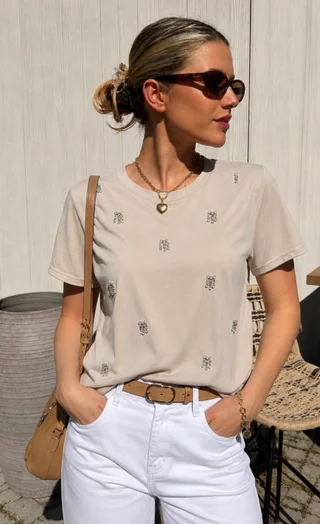 Remera FAIER con Piedras GU70034 - Vista 2