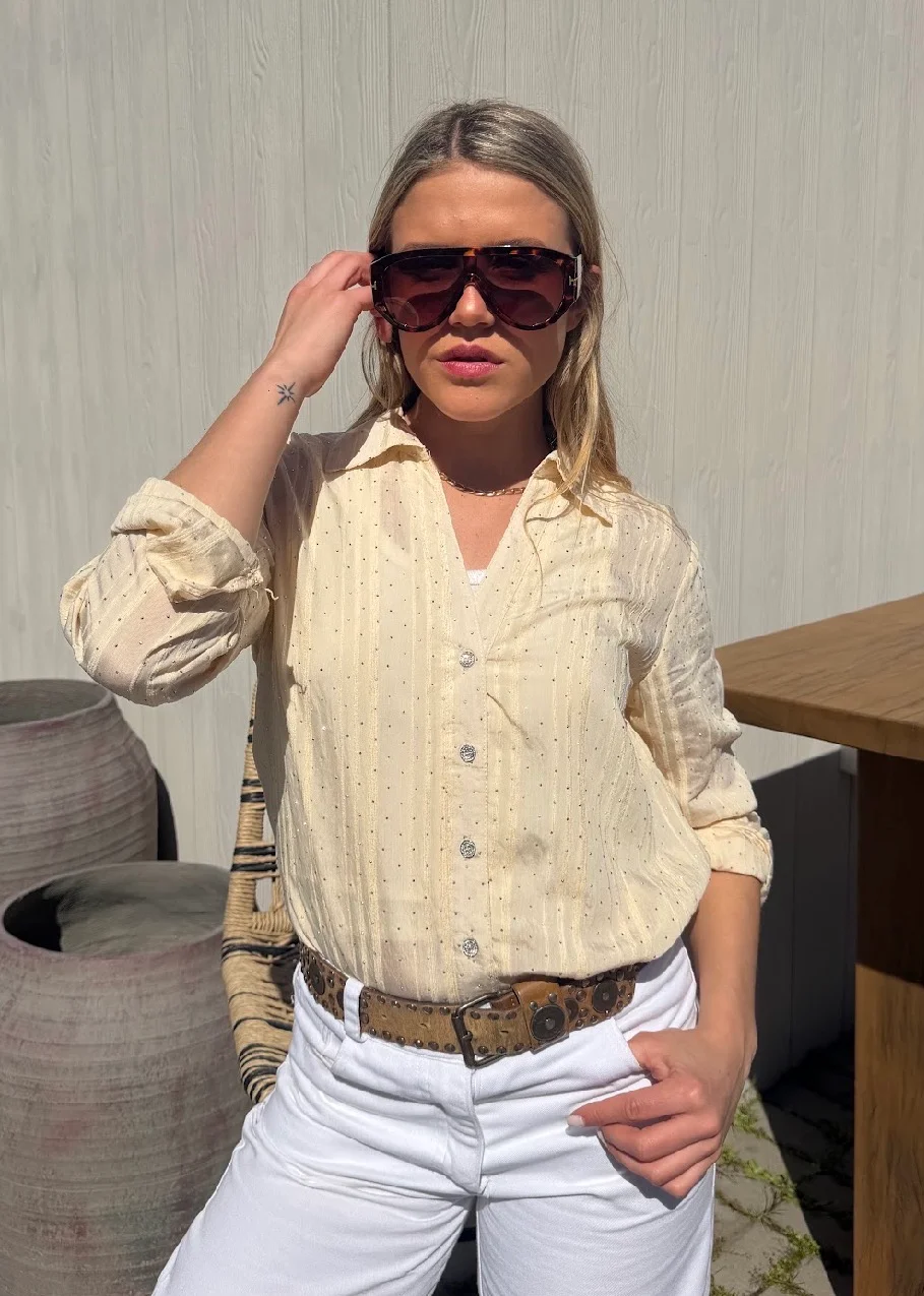 Camisa MARVI con Guardas con Strass GUK70241