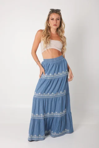 Pollera VAMER deJean Bordada GU0558 - Vista 1