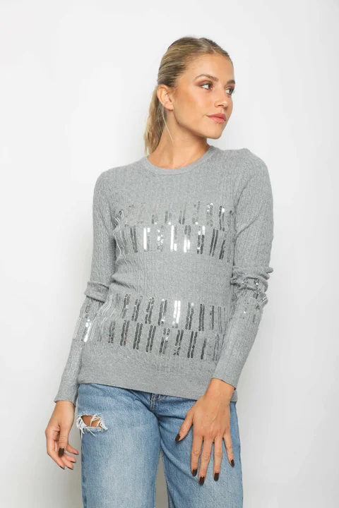 Sweater DINORA Lurex c/ Lentejuelas GU828