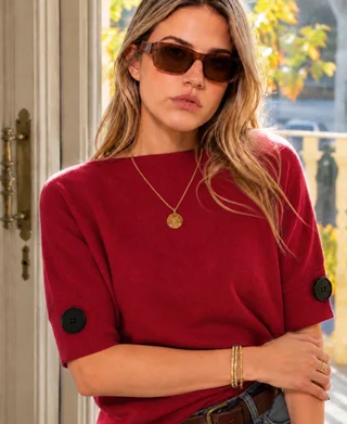 Sweater NICE Bremer Manga 3/4 y Botones GU817 - Vista 5