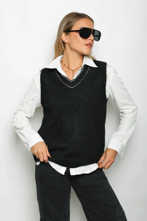 CHALECO ROXY Hilo con Brillos GU806