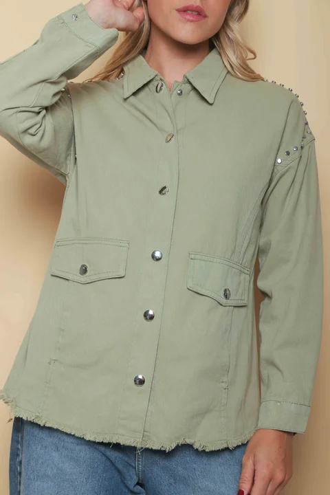 Camisaco RAPSODY gabardina c/tachas GUK70170