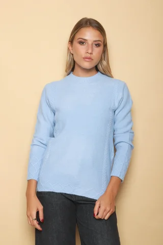 Sweater REINA Panal con Trenzas 0722 - Vista 2