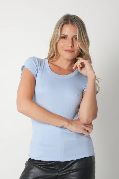 Remera Morley Manga Volado