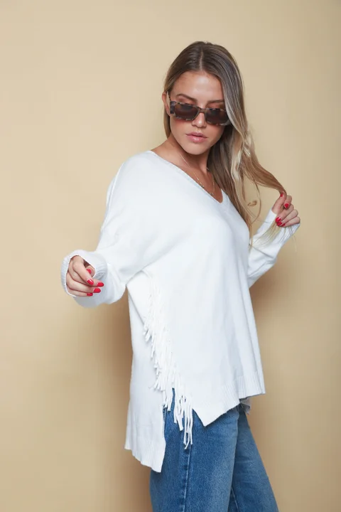 Sweater CHILL Amplio de Bremer c/ Flecos GUL680