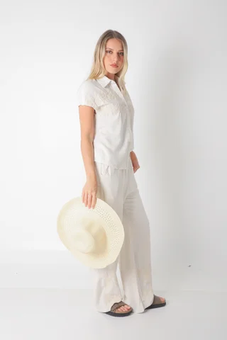 Conjunto GINEVA LINO C/Bordado GUK70152/70153 - Vista 5