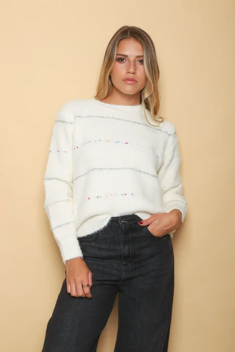 Sweater LINEKER Raya Lurex y Multicolor GU3306