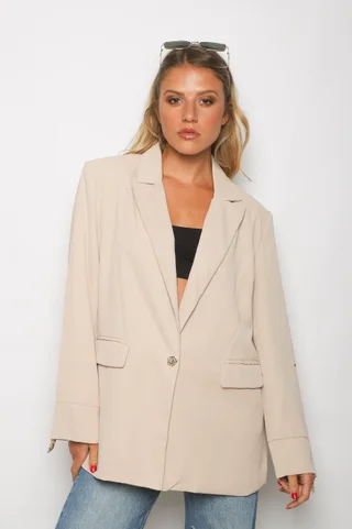 Blazer VICENA Sastrero Forrado con Boton Strass GUP33021 - Vista 2