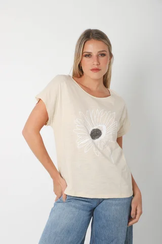Blusa Suasi Lino c/ Piedras GU70104 - Vista 4