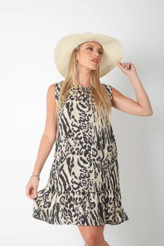 Vestido Weiss Print de Satin - Vista 4