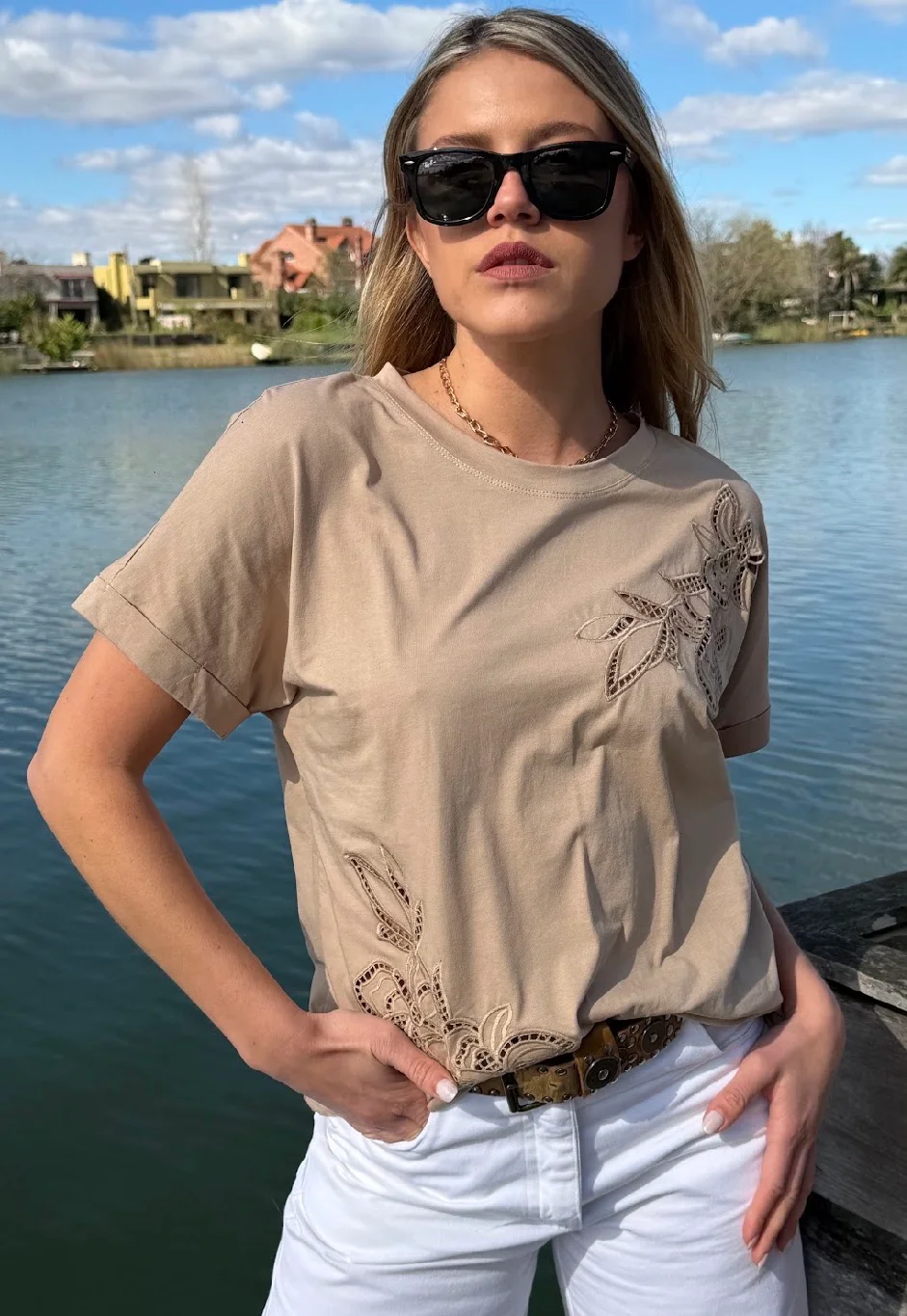 Remera DENCEL Bordada GU10712