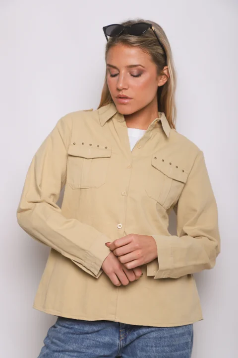  Camisa WANSEL Gabardina Bordada GU70284