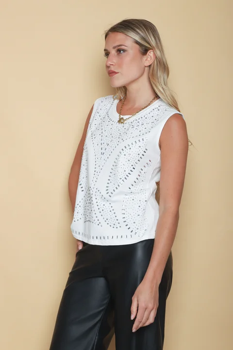 Musculosa Lobby Tachas GUK70135