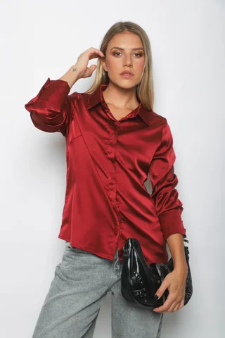 Camisa CANDI Satén Manga Larga GUV53 - Vista 5