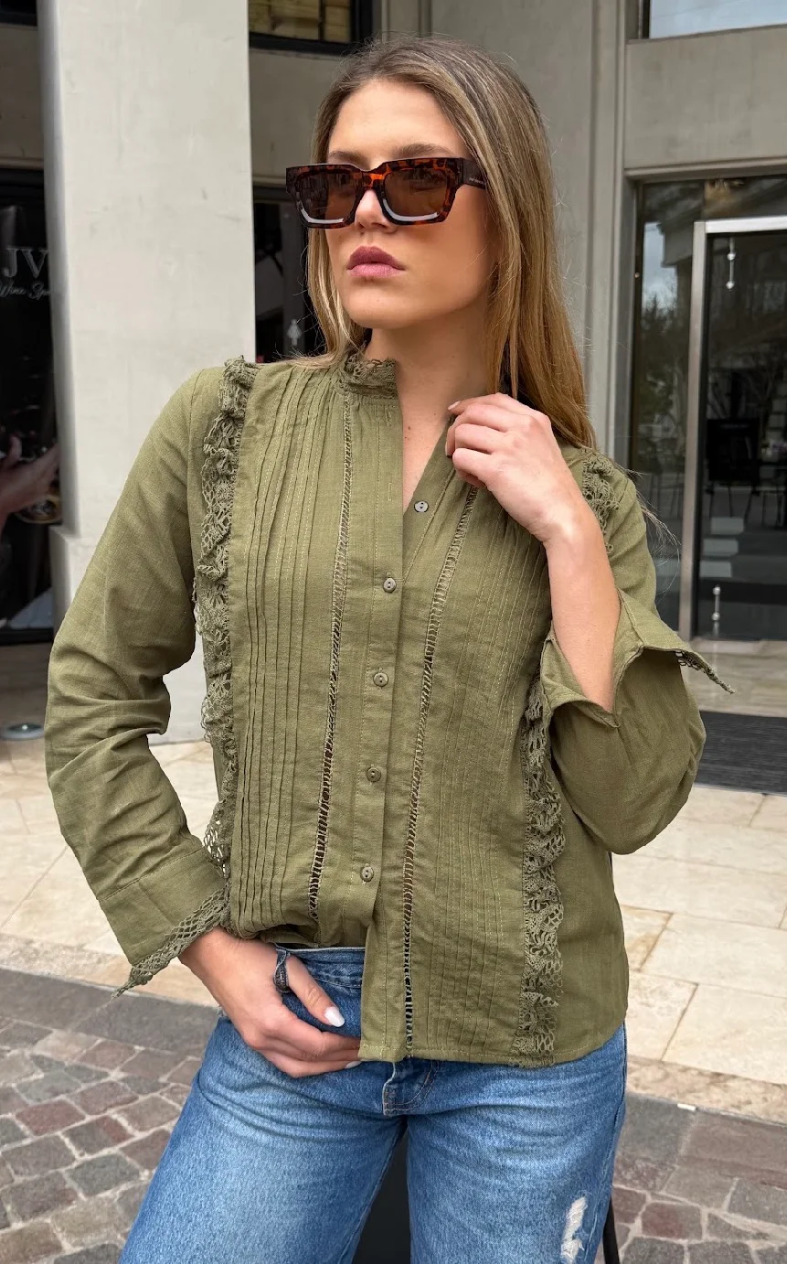 Camisa VANCY Tablitas LINO GUK68