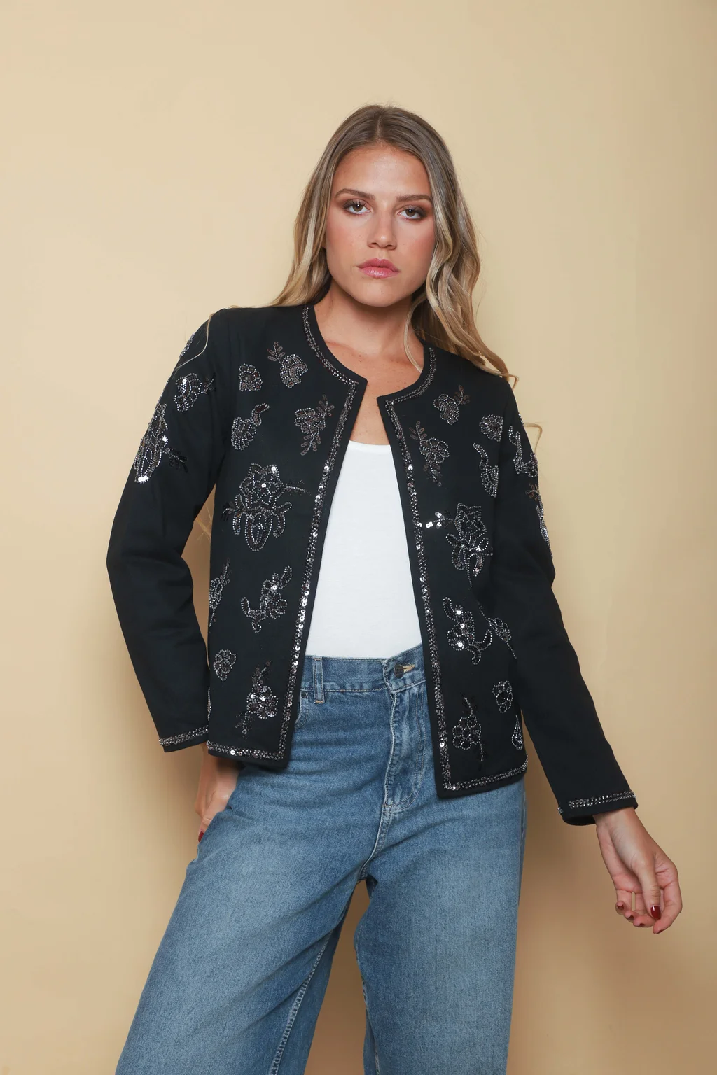 Chaqueta LOREIN Gabardina Bordada GU6004