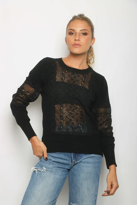 Sweater SASHA Bremer Bordado y Calado GUL655